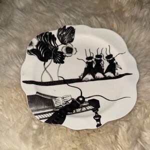 Anthropologie Florence Balducci WILD MASQUERADE Crickets 7" Plate